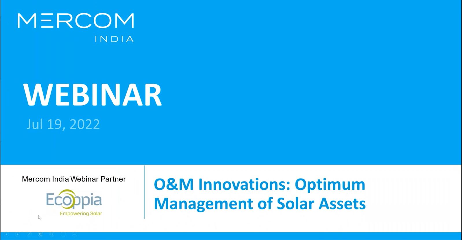 O&M Innovations: Optimum Management of Solar Assets | Mercom India