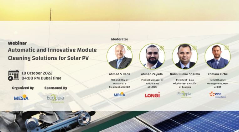 Webinar: Automatic and Innovative Module Cleaning Solutions for Solar PV